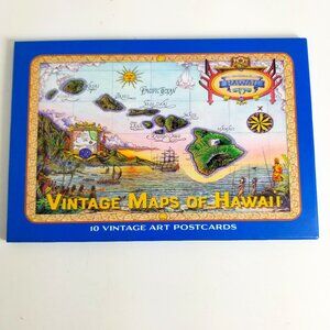 ❣NIB 10 postcards of Best Selling Vintage Art Maps Of Hawaii